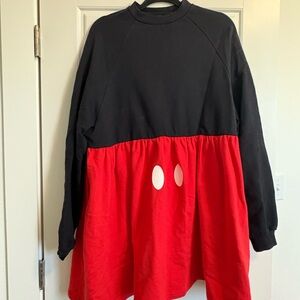 Lazy Oaf Black Disney Sweatshirt Dress